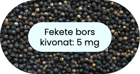 Fekete bors kivonat: 5 mg
