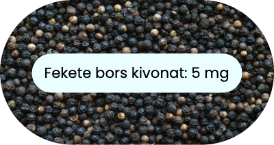 Fekete bors kivonat: 5 mg